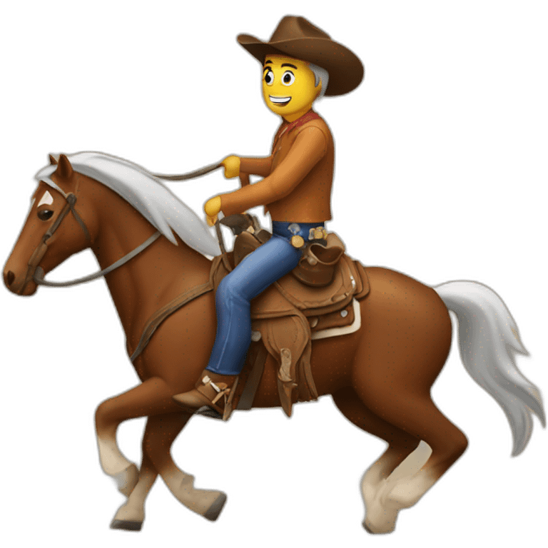 Texas cowboy Riding horse emoji