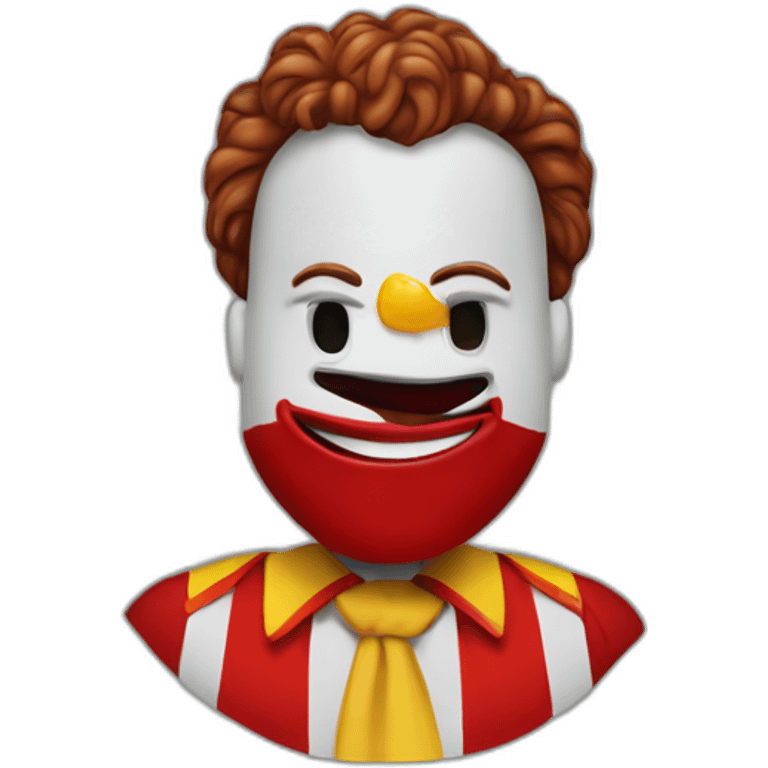 Ronald Mcdonald clubbing emoji