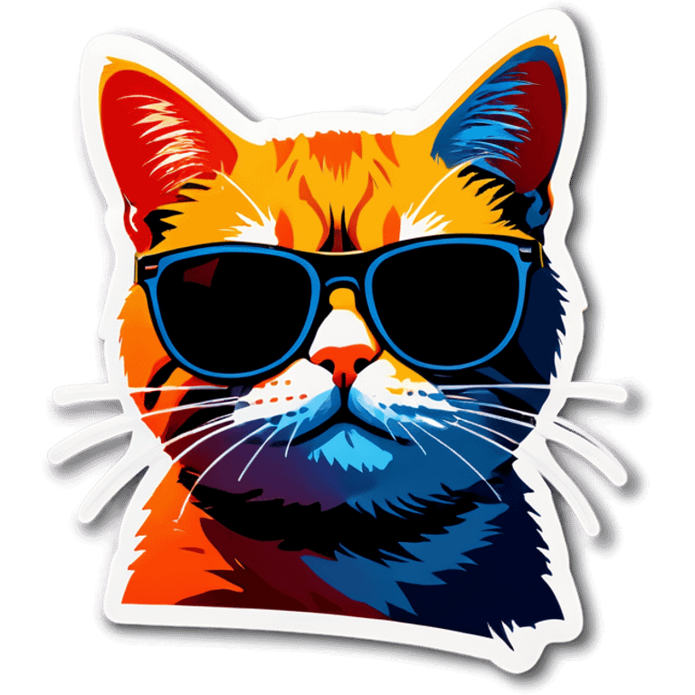 Cat with sunglasses emoji