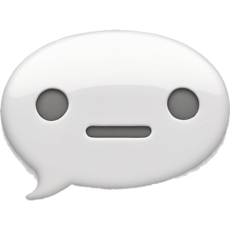 Speech bubble saying the word comment emoji