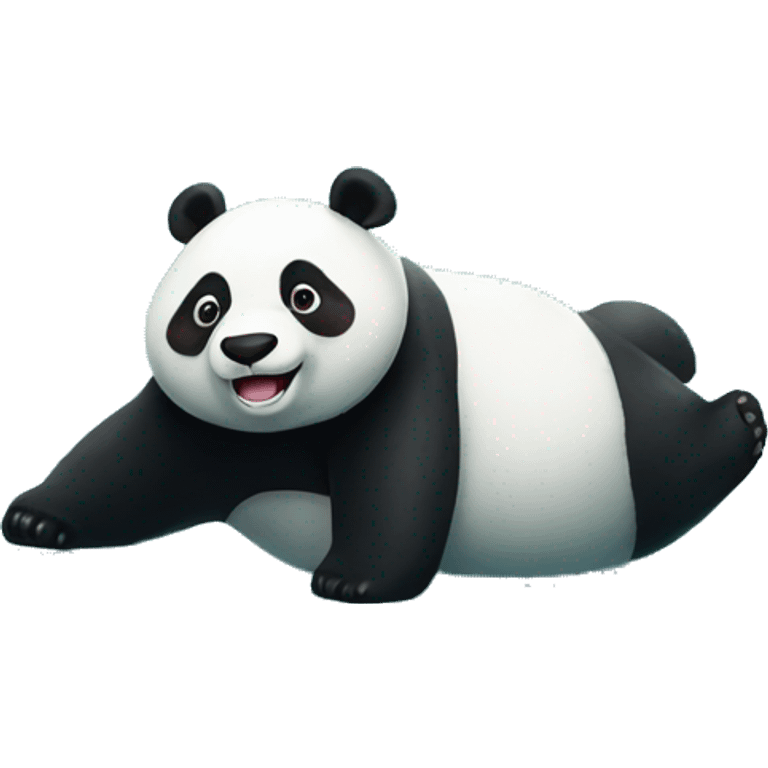 panda floats on water  emoji