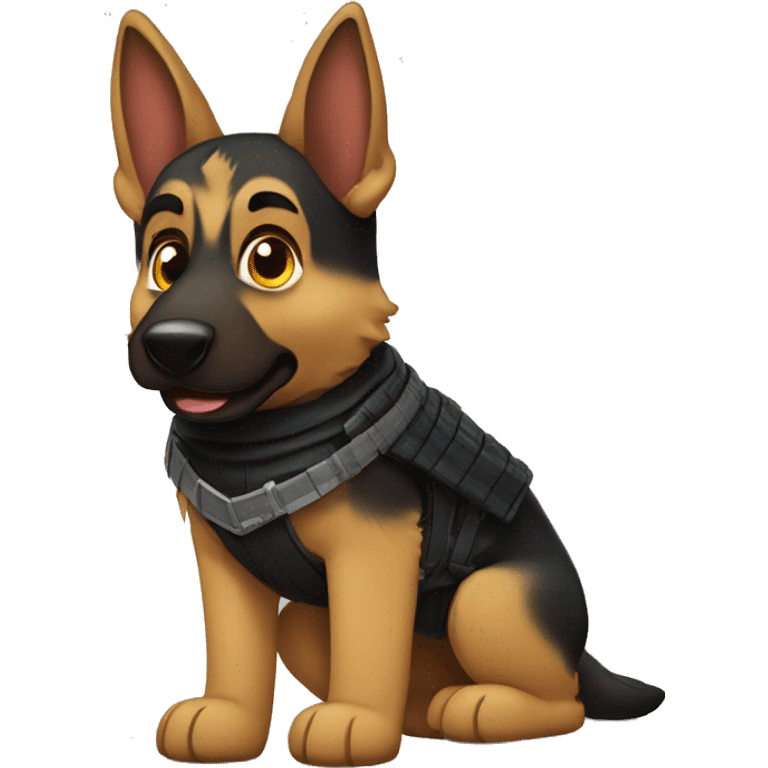 German shepherd ninja  emoji