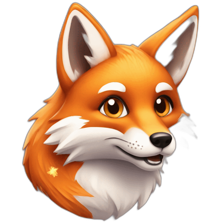 Fox with sparkles emoji