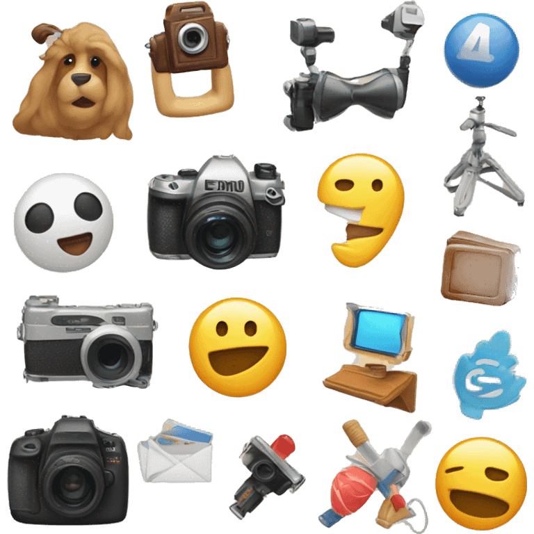 An emoji representing challenge videos, featuring various elements like a camera, a play button, and fun challenge icons, showcasing the exciting and competitive nature of these videos emoji