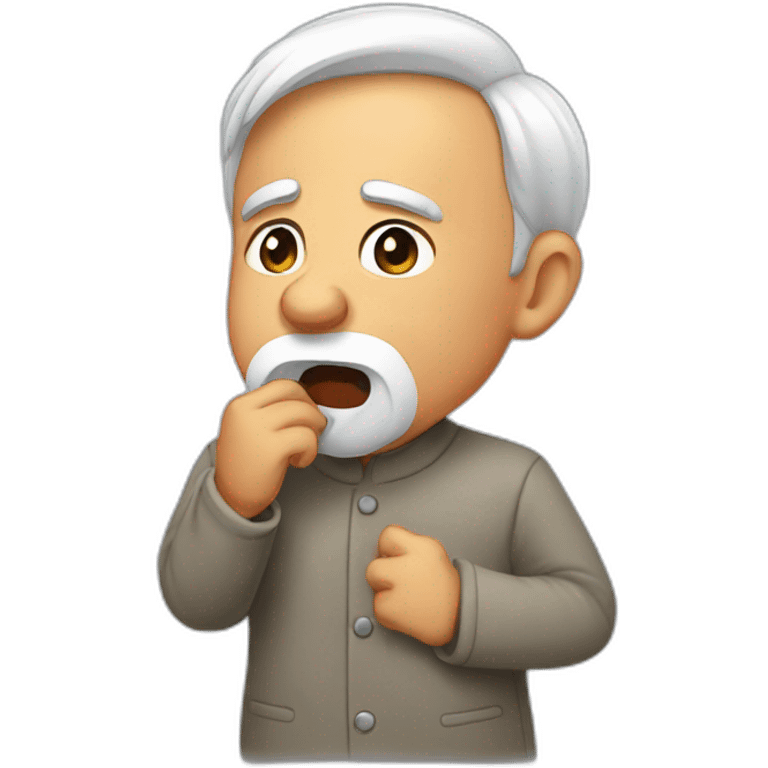 Modi cough  emoji