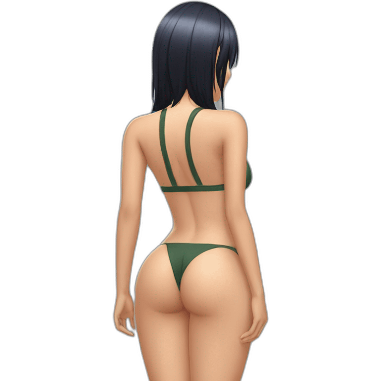 nico robin full body pawg tiny swimsuit back focus emoji