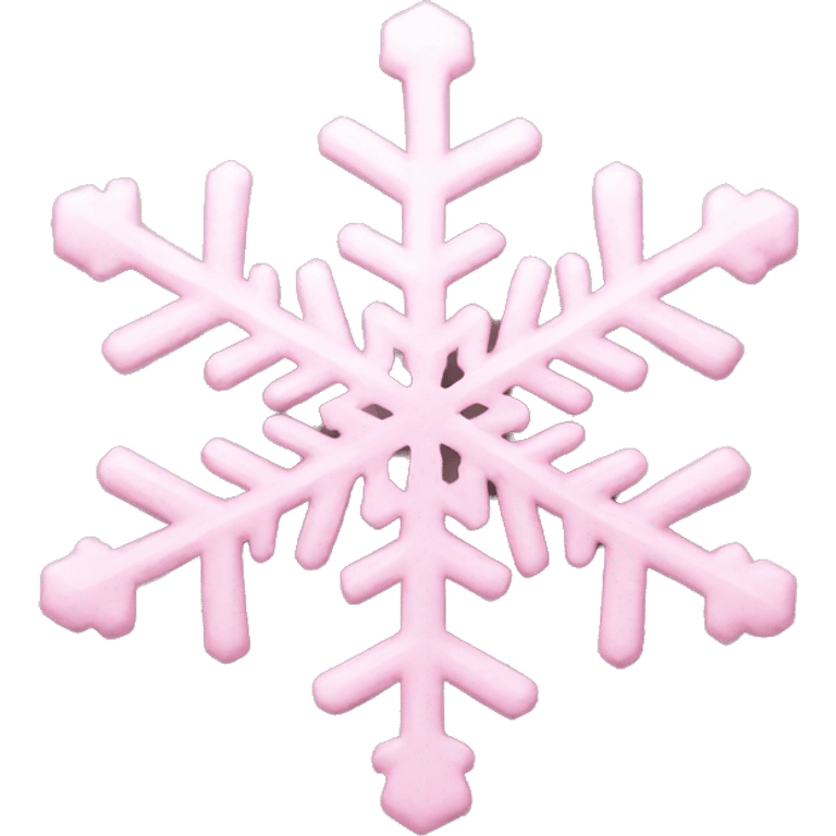 pastel pink snowflake  emoji