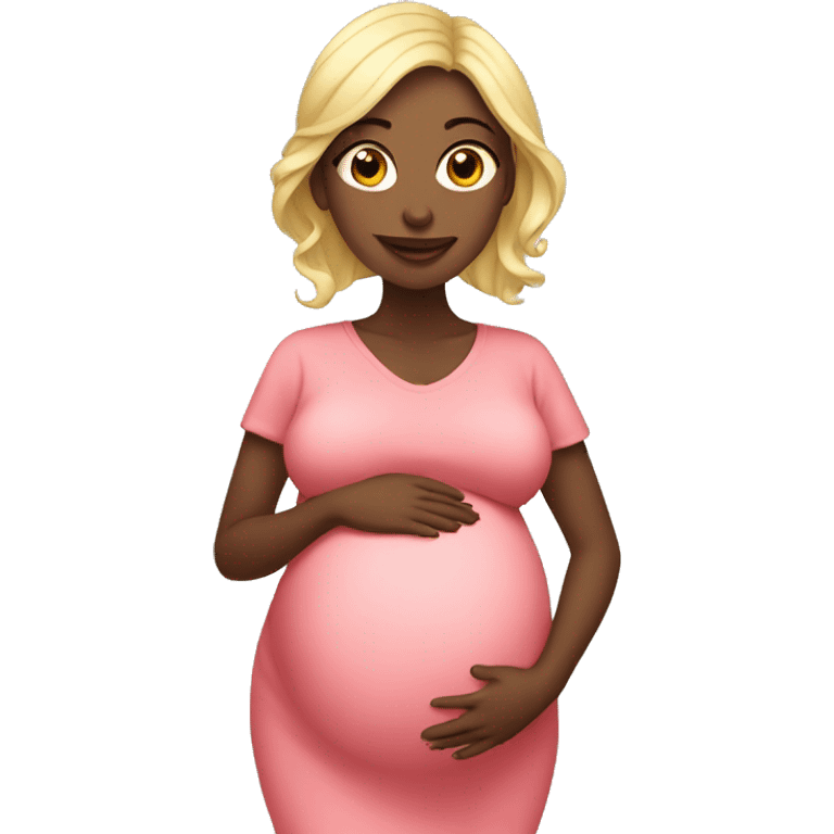 A beautiful pregnant woman  emoji