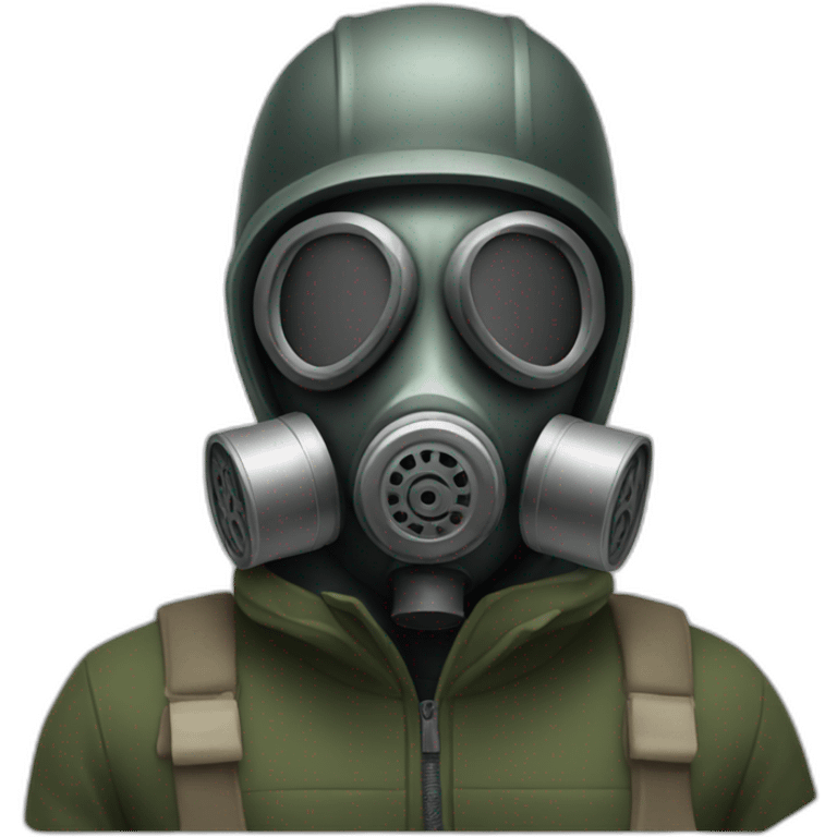 man in gas mask emoji