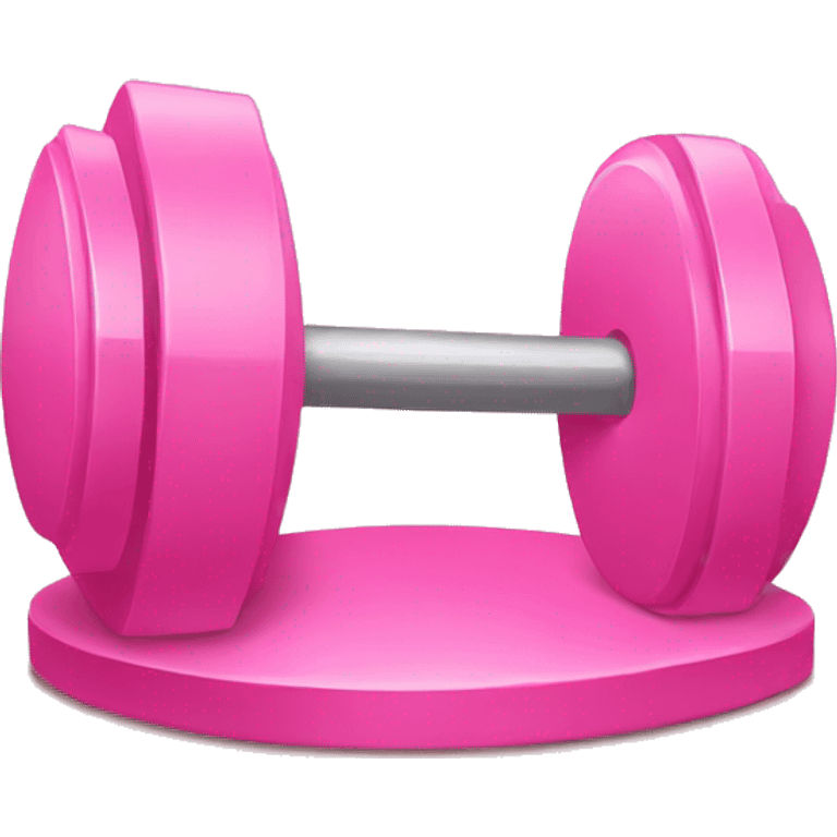 pink weight gym emoji