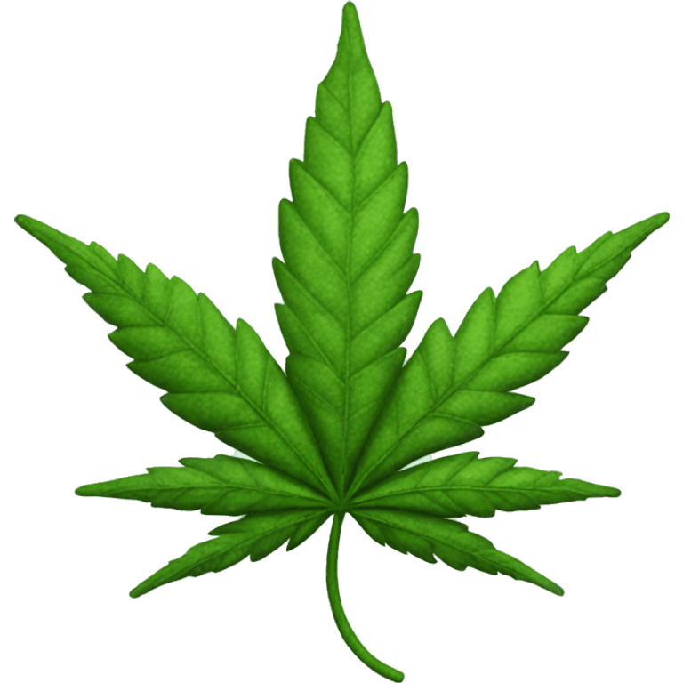 Trippy weed leaf emoji