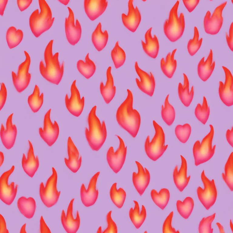 Pink flame heart  emoji