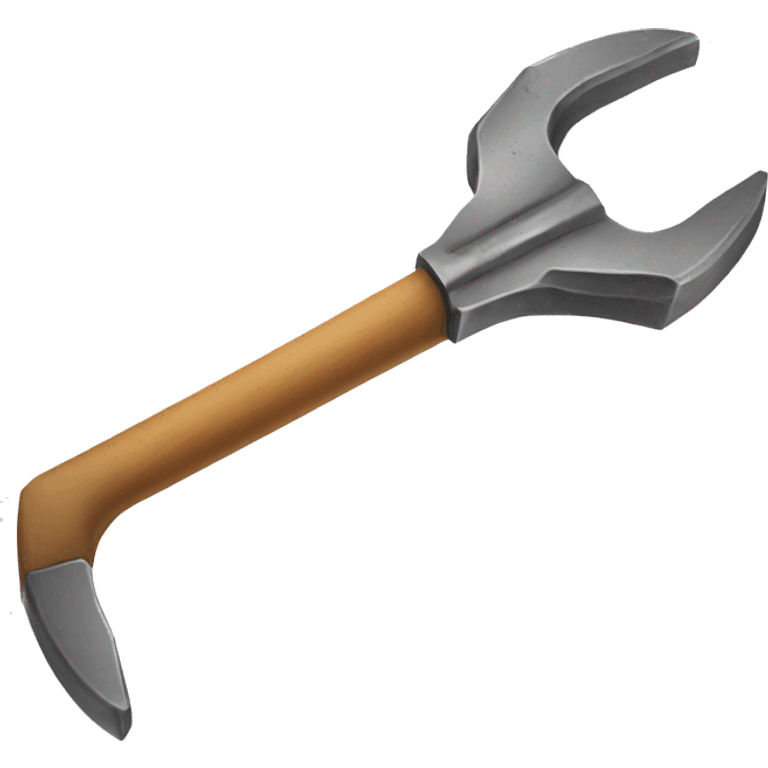 old metal crowbar for open boxes emoji