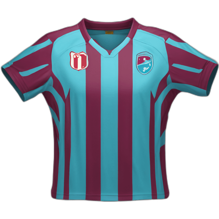 Trabzonspor stryped football jersey emoji