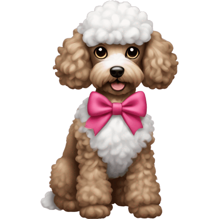 Poodle with bow emoji