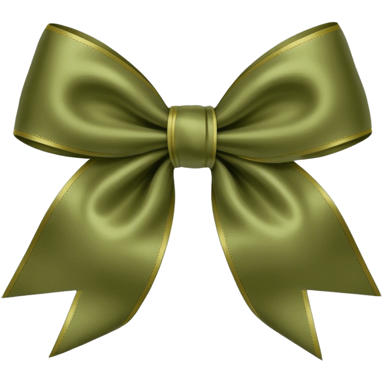 olive color bow emoji