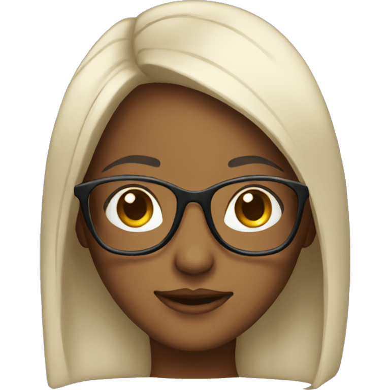 Girl with glasses emoji