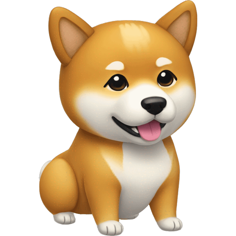 shiba with a beanie emoji