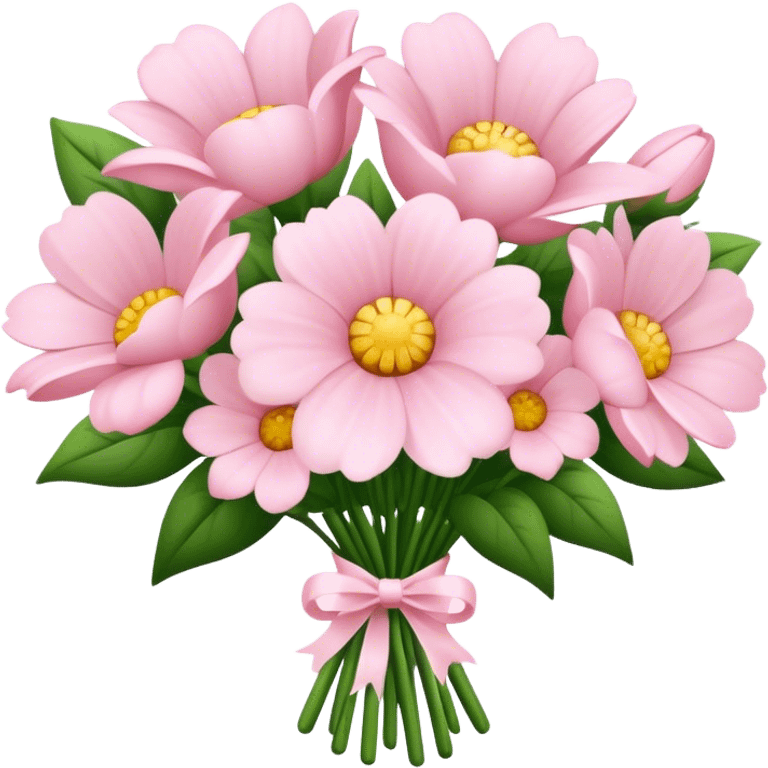 pale pink flower bouquet  emoji