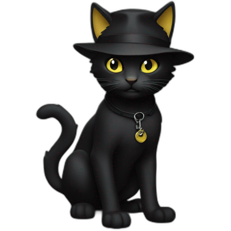 Chat noir emoji