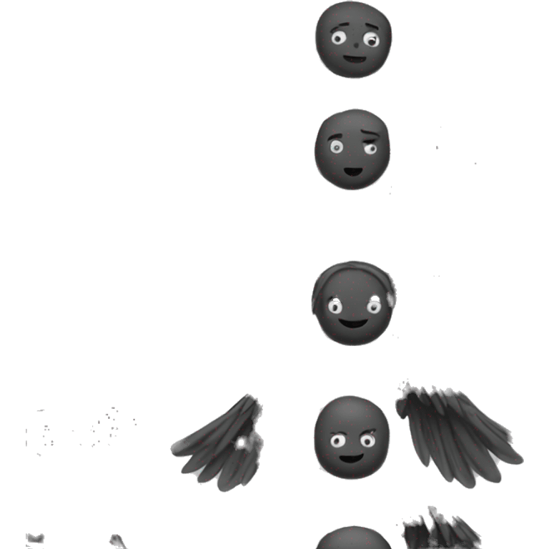 black angel wings emoji