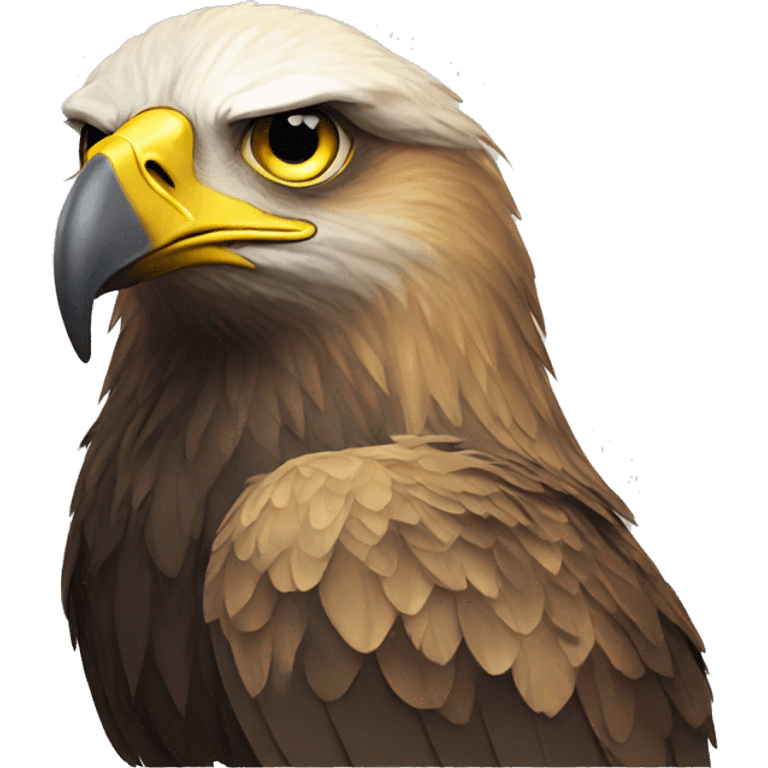 sad golden eagle emoji