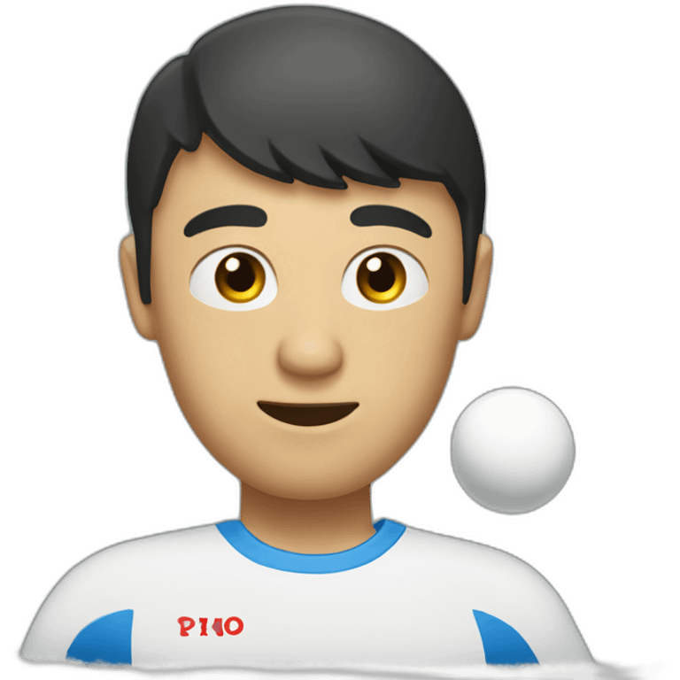 Pingoo play ping-pong emoji