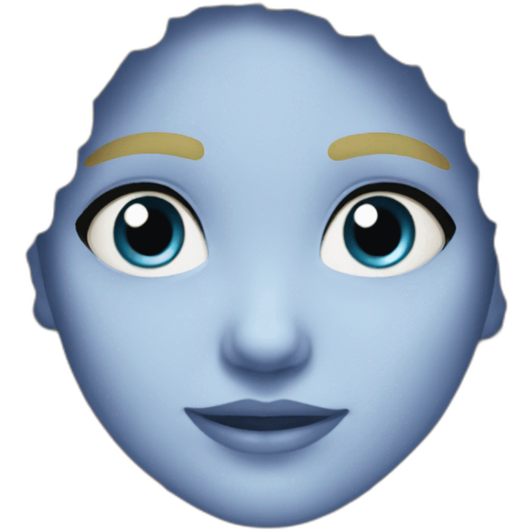 niña azul emoji