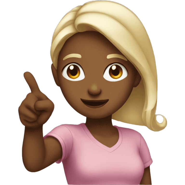 girl pointing to herself  emoji