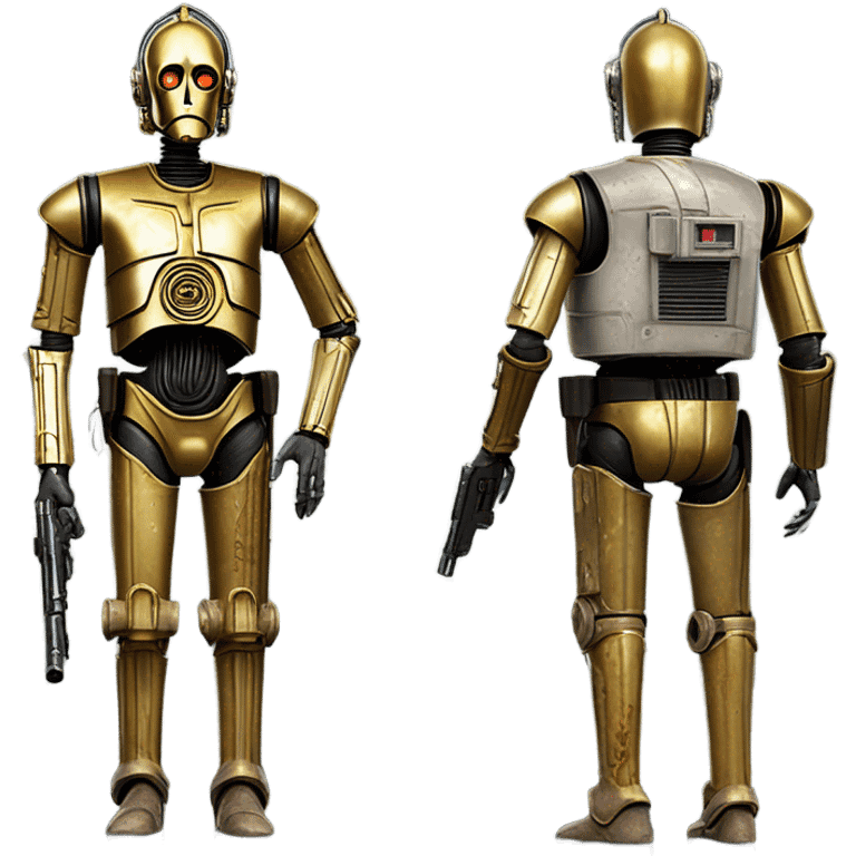 Dusty old Bounty hunter C-3PO has n action  emoji