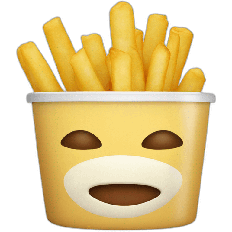 Frietjes met mayonaise emoji