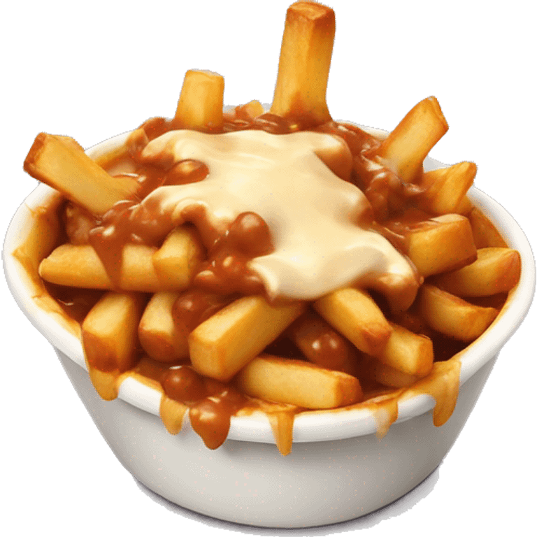 Poutine qui mange de la poutine  emoji