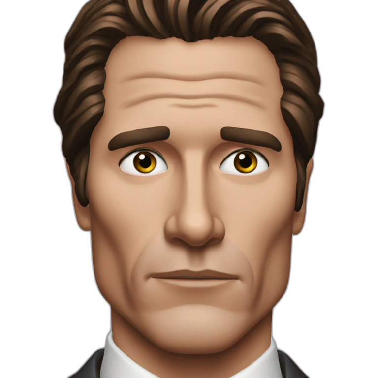 Patrick bateman, kisses, narrowed eyes emoji