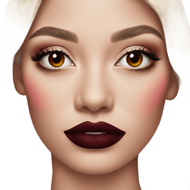 dark red dior blush emoji