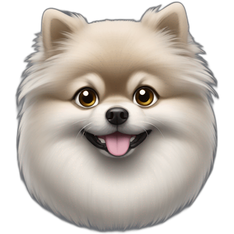 grey-dwarf-pomeranian emoji