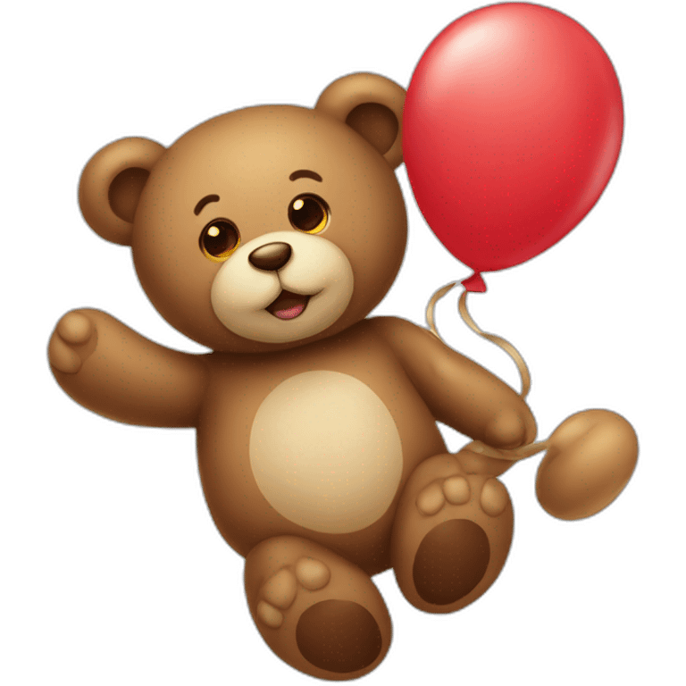 Teddy and balloon emoji