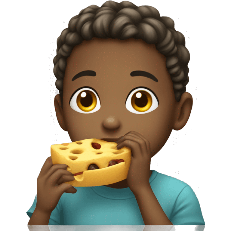 child eating emoji