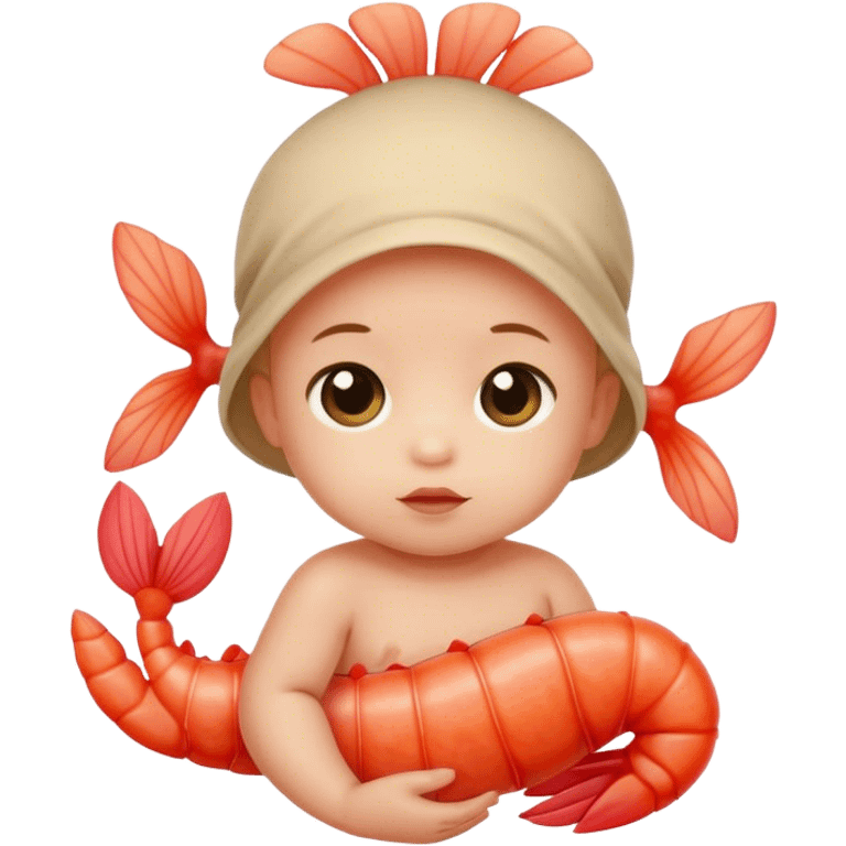 Shrimp baby emoji