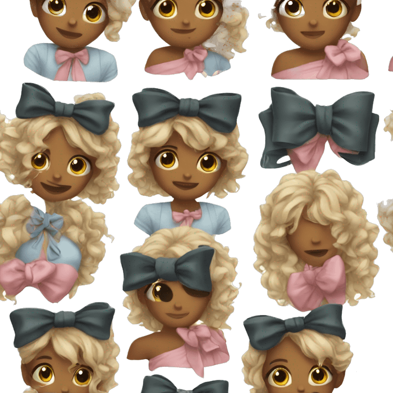 Cute bows emoji