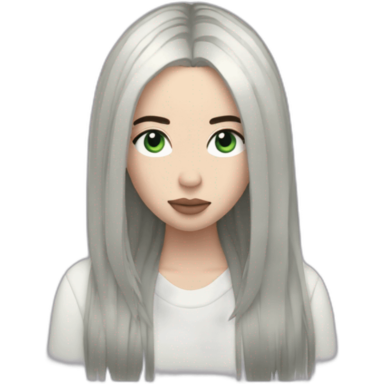 Billie eilish black hair emoji