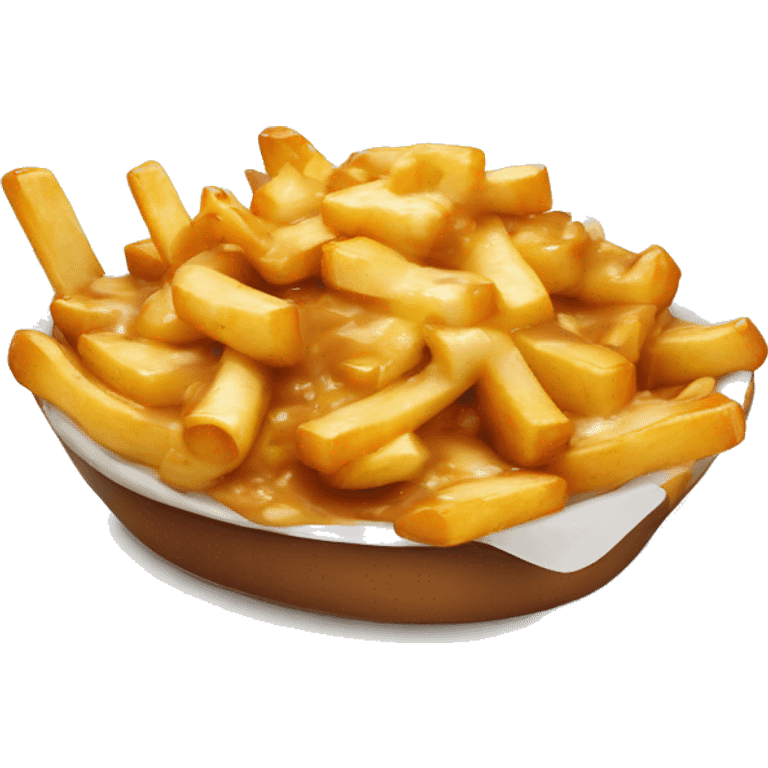 Poutine qui mange de la poutine emoji