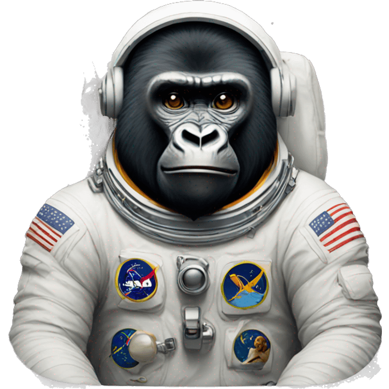 Astronaut gorilla emoji