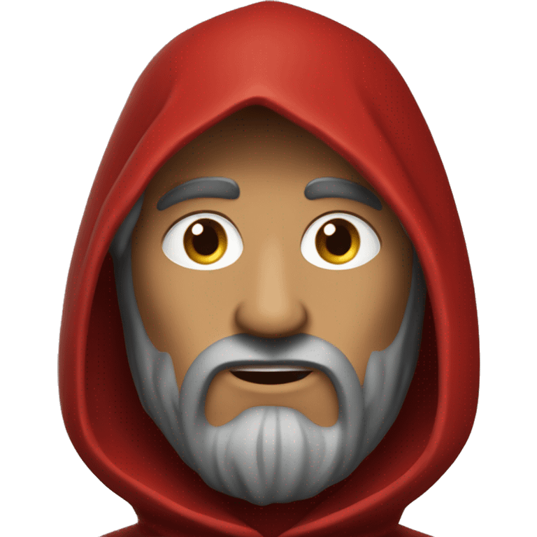 Dante Alighieri in a red hooded cloak emoji