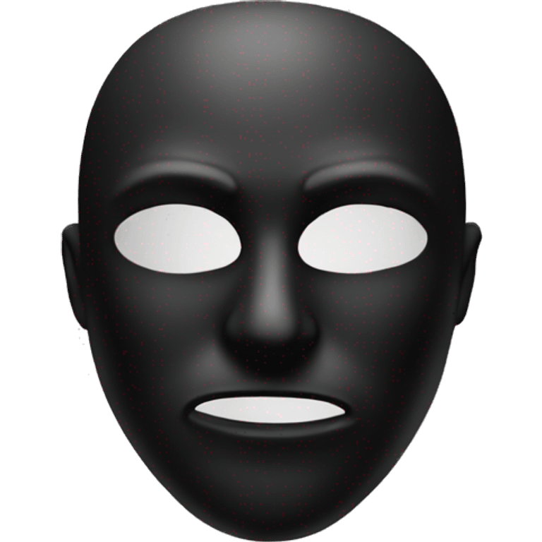 mask black smoke emoji