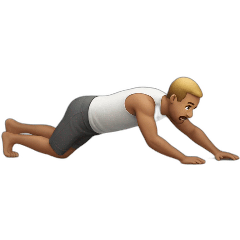 man run on all fours emoji