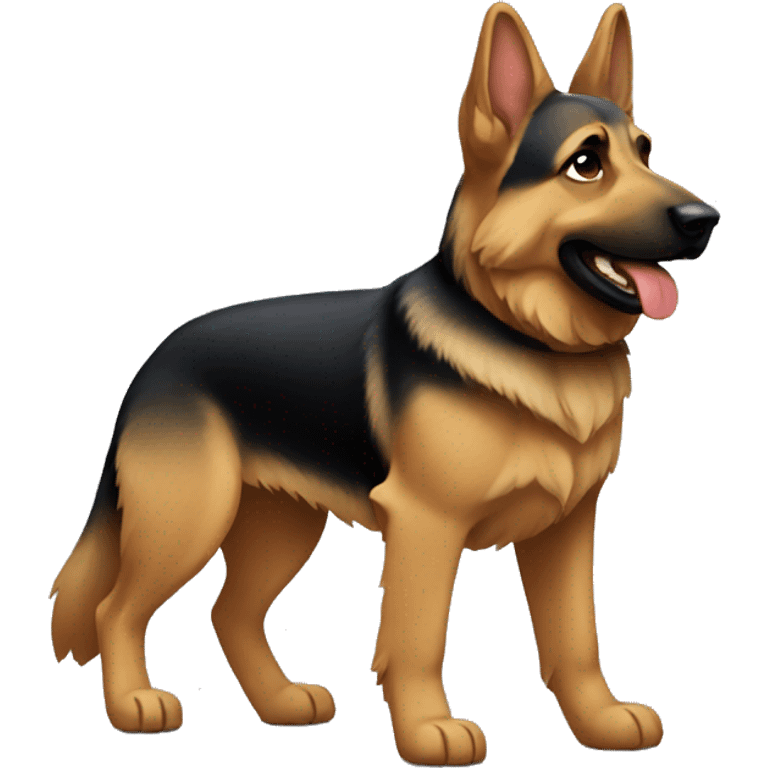 German Shepard standing up emoji