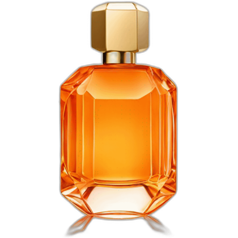 Iconic Luxury Octogonal Crystal Fragrance Bottle Orange Tint emoji