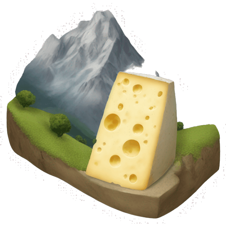 Une montagne de fromage emoji