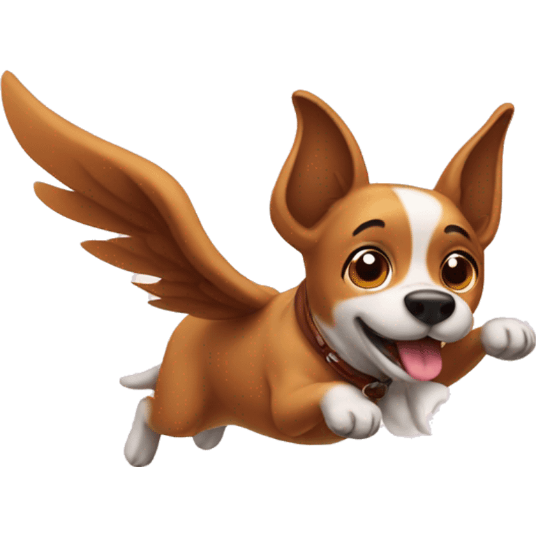 dog flying  emoji