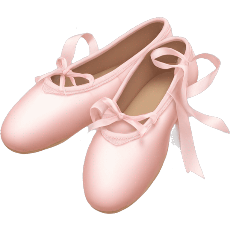 Pale pink ballet shoes emoji